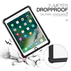 IPad 2017 / 2018 5th 6th Generation Waterproof Dirtproof Dropproof Case -Cheap NewCase Store ipad air 2 waterproof case black 4 96717.1694122778