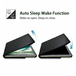 Black IPad 7th Gen 10.2 2019 360 Degree Rotating Synthetic Leather Case -Cheap NewCase Store ipad air 3 360 rotating leather black 5 29296.1622696906