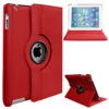Red 360 Degree Rotating Synthetic Leather Case For IPad Air 3 10.5" 2019