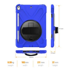Blue Apple IPad Air 3 10.5" 2019 Heavy Duty Shoulder Strap Case -Cheap NewCase Store ipad air 3 heavy duty shoulder strap blue 2 10510.1683081185