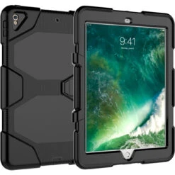 Black Apple IPad Air 3 10.5" 2019 Military Heavy Duty Stand Case -Cheap NewCase Store ipad air 3 military shock proof stand case black 3 04344.1591071809