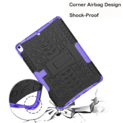 Purple Shock Proof Kickstand Case Cover For Apple IPad Air 3 10.5" -Cheap NewCase Store ipad air 3 rugged stand purple 2 92111.1683081260