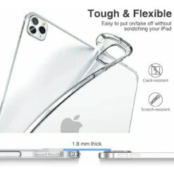 Mercury Airbag Jelly Clear Matte Shockproof Case For IPad Air 4 / Pro 3, 4 -Cheap NewCase Store ipad air 4 11 pro airbag jelly case clear 5 60075.1656375324