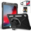 Black Apple IPad Air 3 10.5" 2019 Shock Proof Shoulder Strap Case
