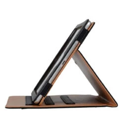 Apple IPad Air 3 10.5" Black & Tan Leather Wallet Stand Case -Cheap NewCase Store ipad pro 10 5 black tan case 6 55838.1591072244