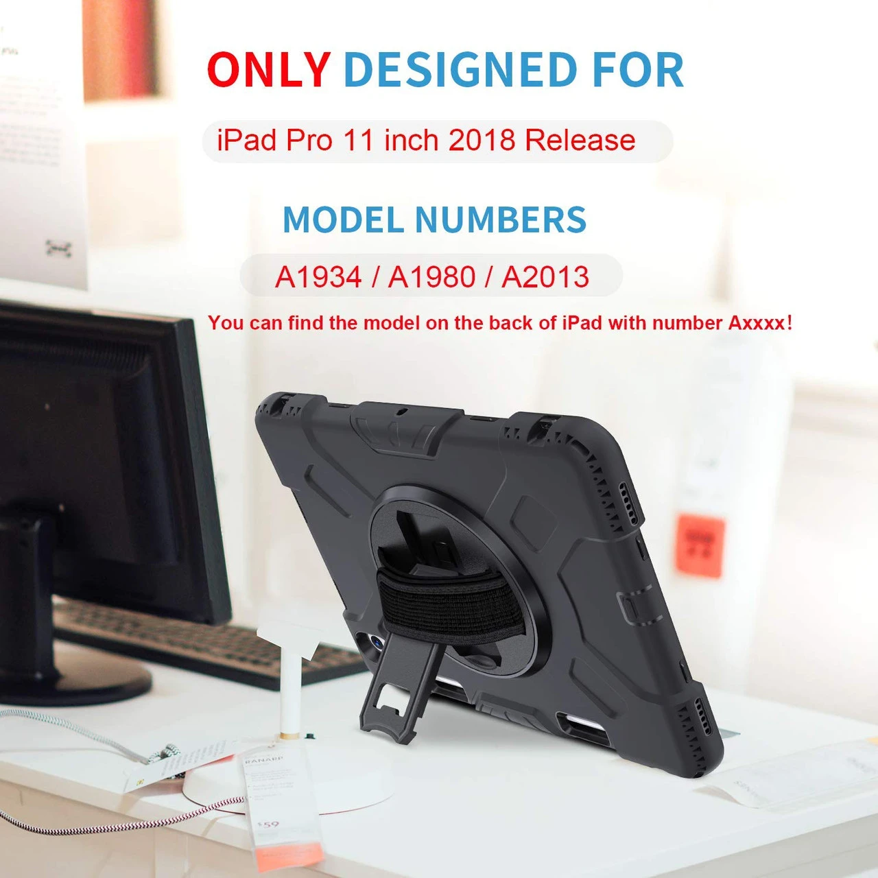 Apple IPad Air 4 10.9" Hand Shoulder Strap Heavy Duty Shockproof Case 3 Apple IPad Air 4 10.9" Hand Shoulder Strap Heavy Duty Shockproof Case - Image 3