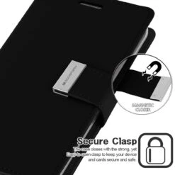 Black IPhone 11 Pro MAX Genuine Mercury Rich Diary Wallet Case -Cheap NewCase Store iphone 11 11 pro rich diary black 3 36316.1685698391