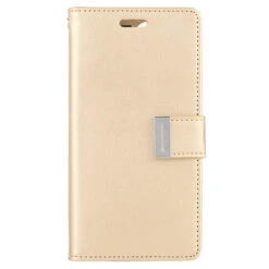 Shiny Gold Genuine Mercury Rich Diary Wallet Case For IPhone 11 Pro -Cheap NewCase Store iphone 11 11 pro rich diary gold 4 40996.1685698358