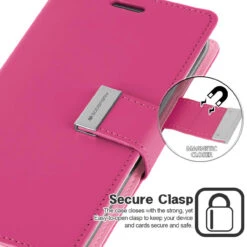 Hot Pink IPhone 11 Genuine Mercury Rich Diary Wallet Case Cover -Cheap NewCase Store iphone 11 11 pro rich diary hot pink 3 58529.1685698422
