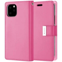 Fashionable Hot Pink Mercury Rich Diary Wallet Case For IPhone 11 Pro -Cheap NewCase Store iphone 11 11 pro rich diary hot pink 5 71457.1571599054