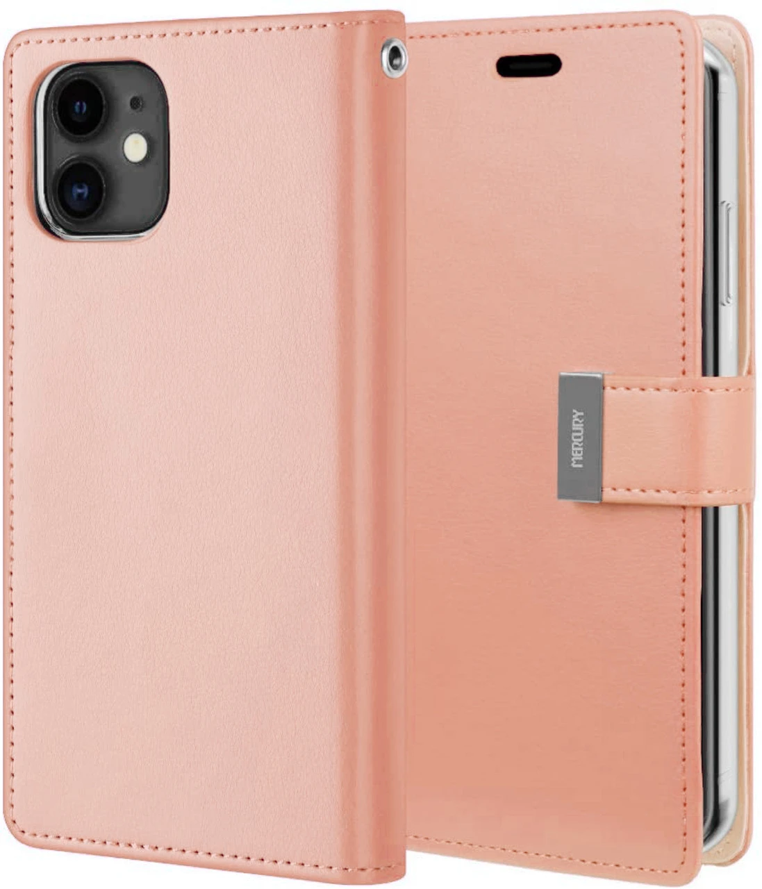 Shiny Rose Gold IPhone 11 Pro Genuine Mercury Rich Diary Wallet Case 4 Shiny Rose Gold IPhone 11 Pro Genuine Mercury Rich Diary Wallet Case - Image 4