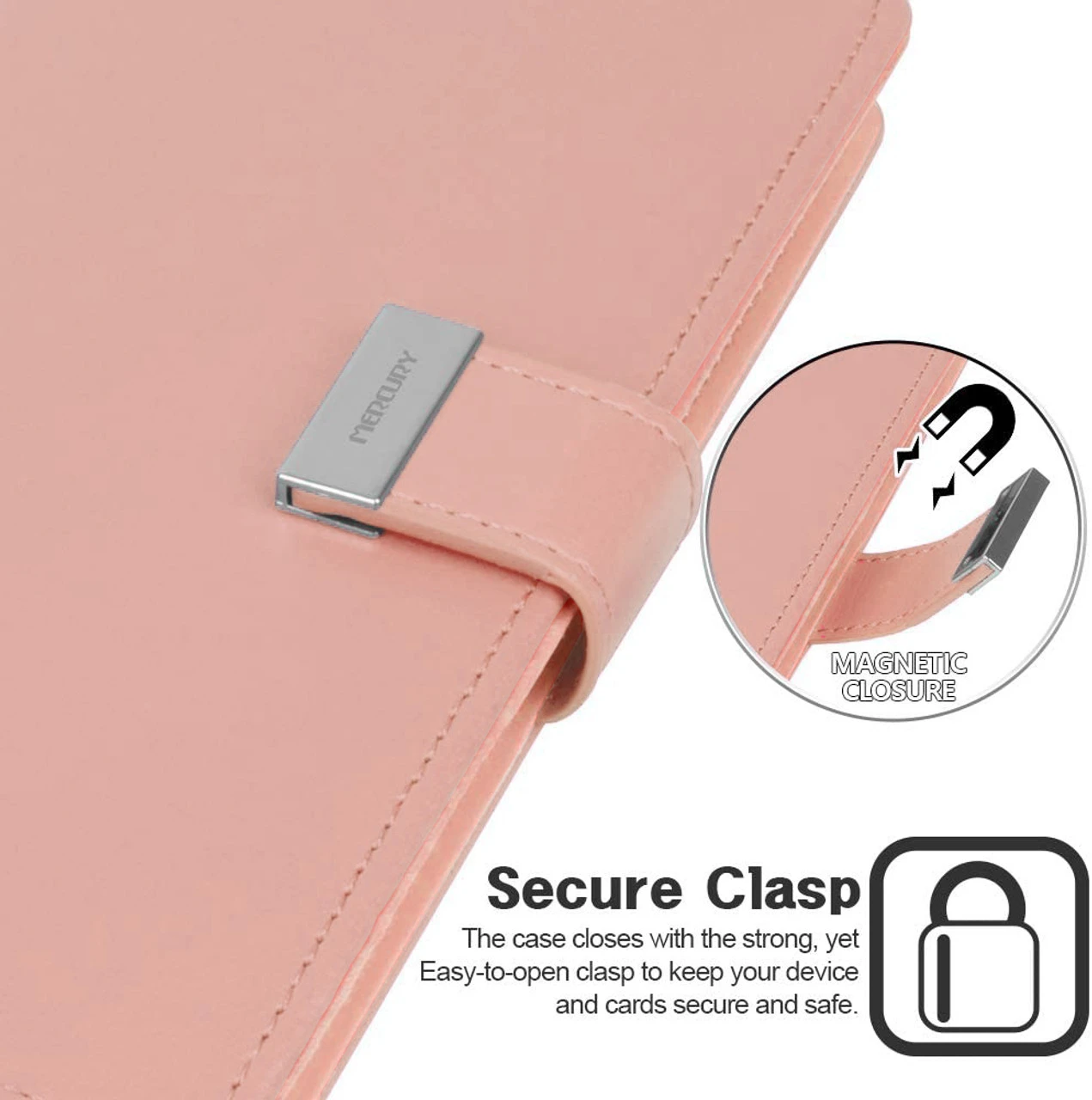 Shiny Rose Gold IPhone 11 Pro Genuine Mercury Rich Diary Wallet Case 2 Shiny Rose Gold IPhone 11 Pro Genuine Mercury Rich Diary Wallet Case - Image 2