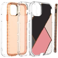 Stylish IPhone 11 Geometric Shapes 3 In 1 Heavy Duty Defender Case