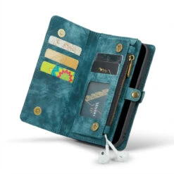 Blue IPhone 11 Multi-functional 2 In 1 Wallet / Purse Magnetic Case -Cheap NewCase Store iphone 11 caseme multifunctional wallet blue 3 14599.1689830165