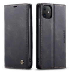 Business IPhone 11 CaseMe Slim 2 Card Slot Wallet Case - Black