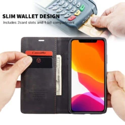 Business IPhone 11 CaseMe Slim 2 Card Slot Wallet Case - Black 11 Business IPhone 11 CaseMe Slim 2 Card Slot Wallet Case - Black -Cheap NewCase Store iphone 11 caseme wallet black 3 82991.1690891188