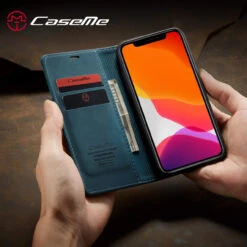 Blue CaseMe Slim Soft Wallet Case Cover With Card Slots For IPhone 11 -Cheap NewCase Store iphone 11 caseme wallet blue 6 31013.1690891193