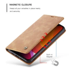 Vintage Brown CaseMe Slim Soft Wallet Case Cover For IPhone 11 -Cheap NewCase Store iphone 11 caseme wallet brown 6 79840.1675199608