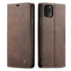 Elegant CaseMe Slim Soft Wallet Case Cover IPhone 11 - Coffee