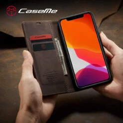 Elegant CaseMe Slim Soft Wallet Case Cover IPhone 11 - Coffee -Cheap NewCase Store iphone 11 caseme wallet coffee 2 46442.1571612415