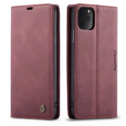 Classy Wine CaseMe Slim Soft Wallet Case Cover For IPhone 11