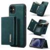 Green IPhone 11 DG.Ming M2 Series Magnetic 2-in-1 Wallet Case