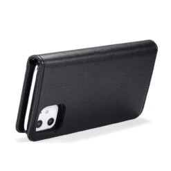 Black IPhone 11 DG.Ming Luxury Leather Wallet With Magnetic Case Cover -Cheap NewCase Store iphone 11 dg ming wallet magnetic case black 6 82164.1700735138