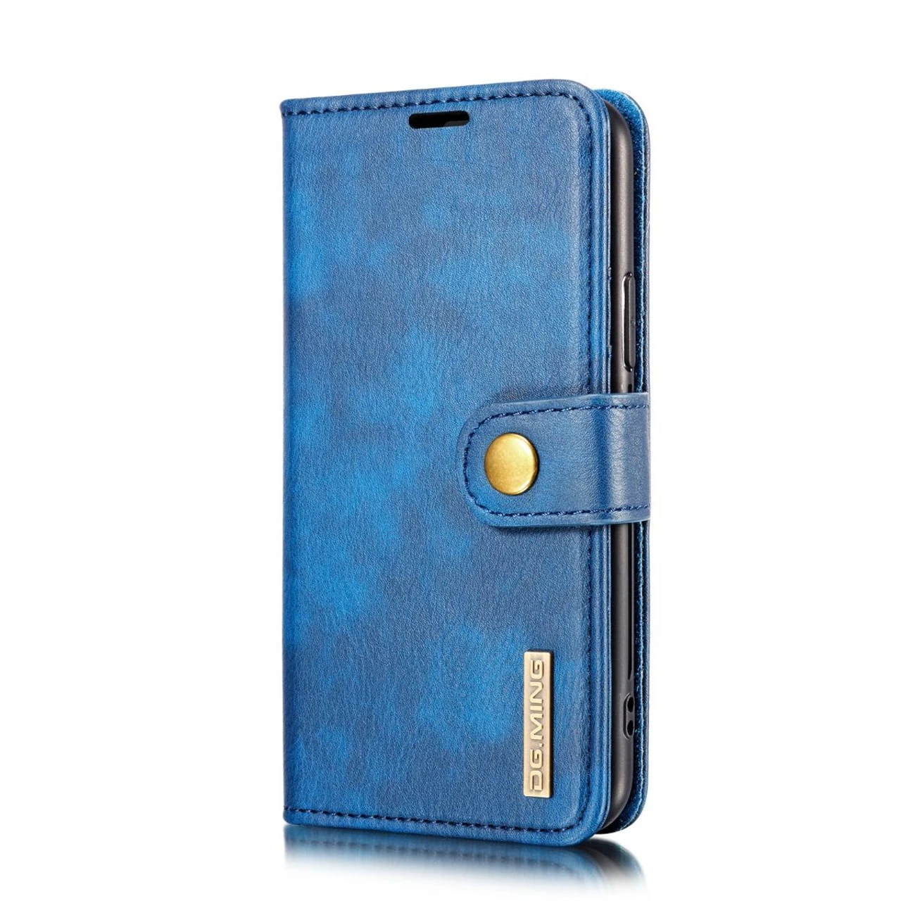 Blue IPhone 11 DG.Ming 2 In 1 Leather Wallet Removable Magnetic Case 2 Blue IPhone 11 DG.Ming 2 In 1 Leather Wallet Removable Magnetic Case - Image 2