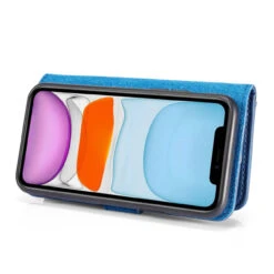 Blue IPhone 11 DG.Ming 2 In 1 Leather Wallet Removable Magnetic Case 11 Blue IPhone 11 DG.Ming 2 In 1 Leather Wallet Removable Magnetic Case -Cheap NewCase Store iphone 11 dg ming wallet magnetic case blue 5 07607.1700735139