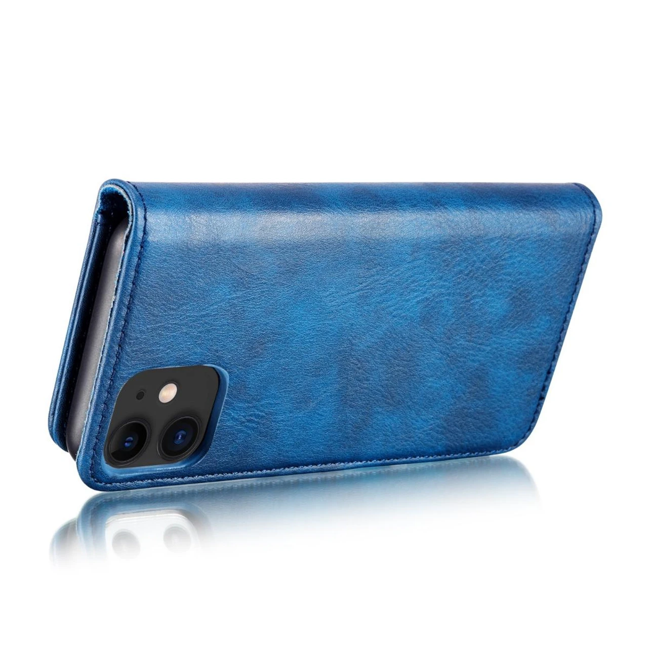 Blue IPhone 11 DG.Ming 2 In 1 Leather Wallet Removable Magnetic Case 6 Blue IPhone 11 DG.Ming 2 In 1 Leather Wallet Removable Magnetic Case - Image 6