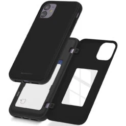 Black Goospery Slim Shock Proof Magnetic Door Case For IPhone 11