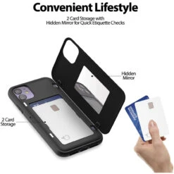 Black Goospery Slim Shock Proof Magnetic Door Case For IPhone 11 -Cheap NewCase Store iphone 11 goospery magnetic door case black 5 61251.1675299613