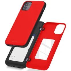 Red Mercury Slim Shock Proof Magnetic Door Case For IPhone 11