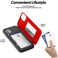 Red Mercury Slim Shock Proof Magnetic Door Case For IPhone 11 -Cheap NewCase Store iphone 11 goospery magnetic door case red 6 11122.1675299624
