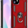Red IPhone 11 Slim Armor 360 Rotating Metal Ring Stand Case Cover