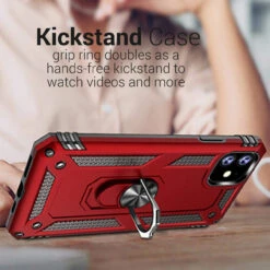 IPhone 11 Pro Slim Armor 360 Rotating Metal Circle Stand Case - Red 11 IPhone 11 Pro Slim Armor 360 Rotating Metal Circle Stand Case - Red -Cheap NewCase Store iphone 11 hybrid shock proof metal ring case red 6 98920.1641354886