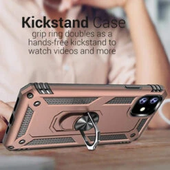 Rose Gold 360 Rotating Metal Circle Ring Stand Case For IPhone 11 Pro -Cheap NewCase Store iphone 11 hybrid shock proof metal ring case rose gold 6 69663.1636938820