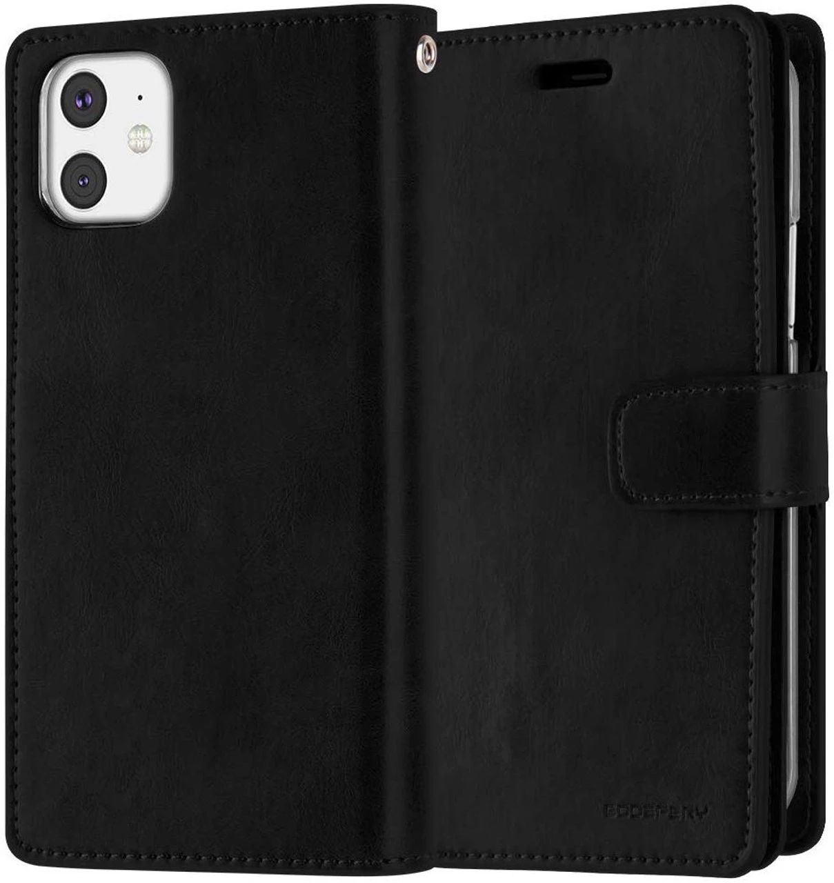 Black IPhone 11 Genuine Mercury Mansoor Diary Wallet Card Case 4 Black IPhone 11 Genuine Mercury Mansoor Diary Wallet Card Case - Image 4