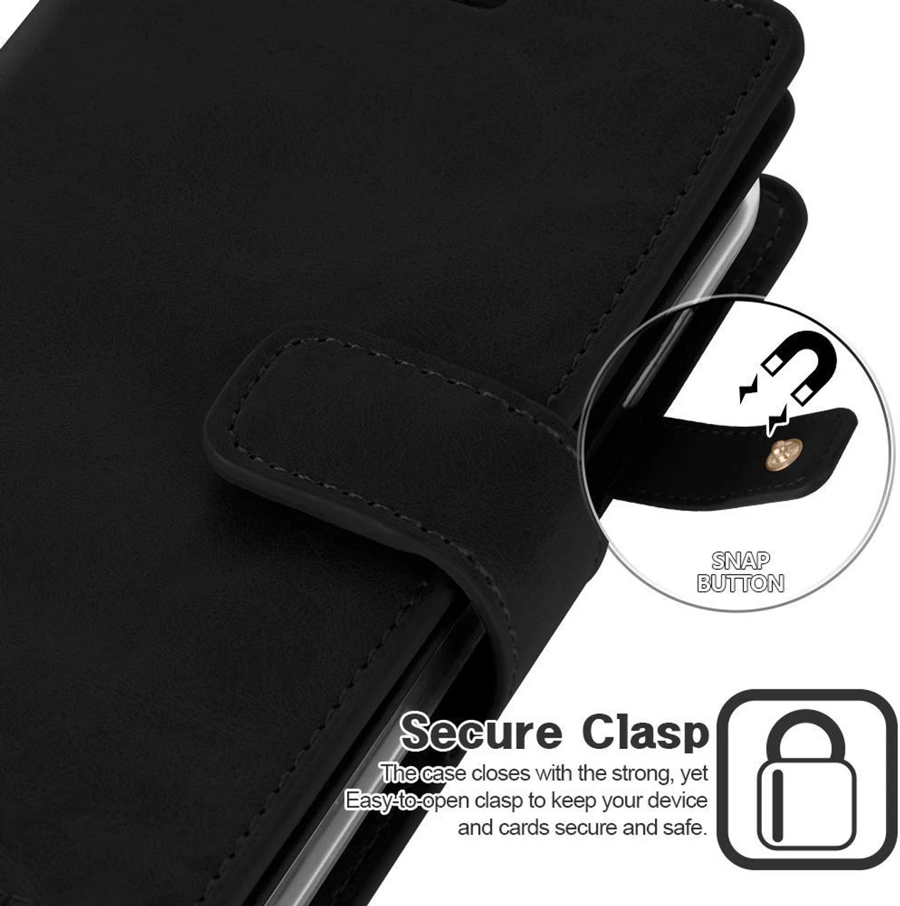 Black IPhone 11 Genuine Mercury Mansoor Diary Wallet Card Case 5 Black IPhone 11 Genuine Mercury Mansoor Diary Wallet Card Case - Image 5