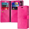 Hot Pink Genuine Mercury Mansoor Diary Wallet Case For IPhone 11