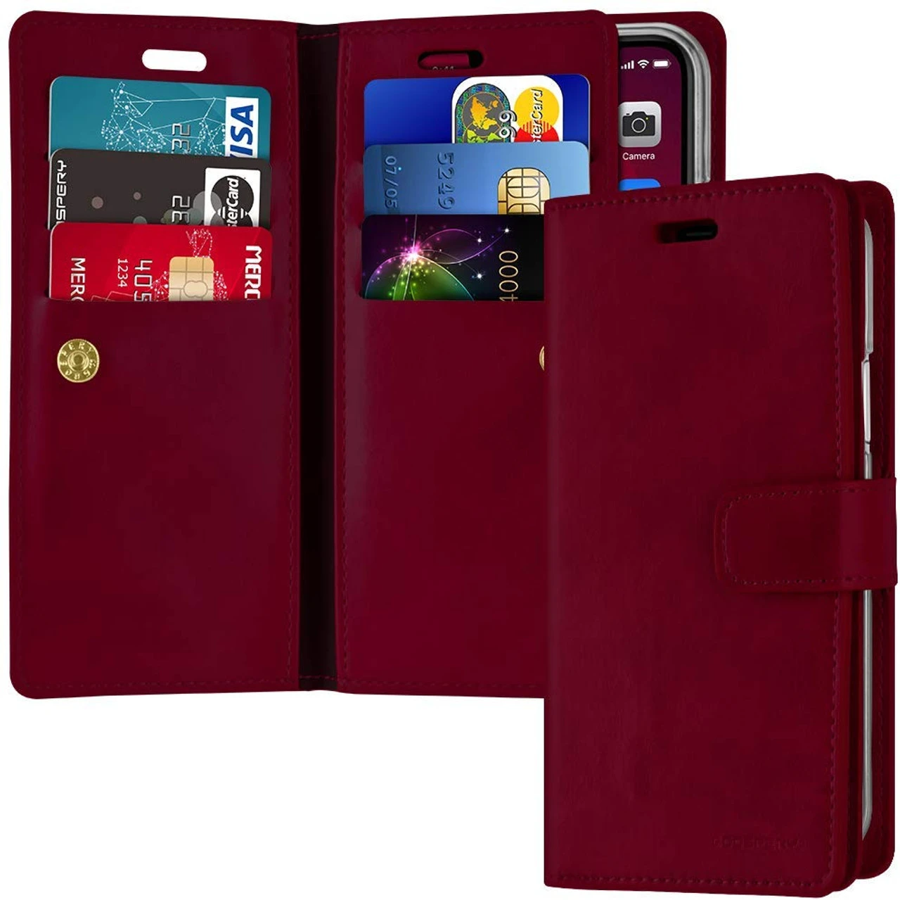 Classy Wine Mercury Mansoor Diary Wallet Case For IPhone 11 Pro MAX 1 Classy Wine Mercury Mansoor Diary Wallet Case For IPhone 11 Pro MAX