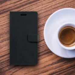 Black IPhone 11 Genuine Mercury Blue Moon Wallet Case Cover -Cheap NewCase Store iphone 11 mercury blue moon wallet black 7 17123.1700185024