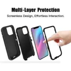 Black IPhone 11 Tradies Heavy Duty Military Defender Case -Cheap NewCase Store iphone 11 military grade defender case black 5 11826.1673678463