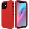 Red Heavy Duty Defender Military Grade Case For IPhone 11