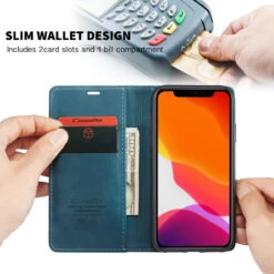 Blue IPhone 11 Pro CaseMe Slim Soft Textured Wallet Case Cover 8 Blue IPhone 11 Pro CaseMe Slim Soft Textured Wallet Case Cover -Cheap NewCase Store iphone 11 pro caseme wallet blue 2 78130.1675199567