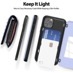 Lilac Goospery Slim Shock Proof Magnetic Door Case For IPhone 11 Pro -Cheap NewCase Store iphone 11 pro goospery magnetic door case lilac 4 53087.1675299657