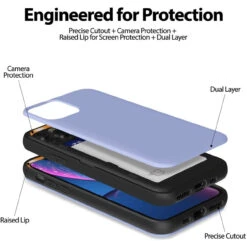 Lilac Goospery Slim Shock Proof Magnetic Door Case For IPhone 11 Pro -Cheap NewCase Store iphone 11 pro goospery magnetic door case lilac 5 85564.1675299657