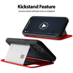 Red Mercury Magnetic Door 2 Card Shock Proof Case For IPhone 11 Pro 9 Red Mercury Magnetic Door 2 Card Shock Proof Case For IPhone 11 Pro -Cheap NewCase Store iphone 11 pro goospery magnetic door case red 3 75918.1652821058