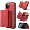Red IPhone 11 Pro Max DG.Ming M2 Series Luxury Wallet Leather Case