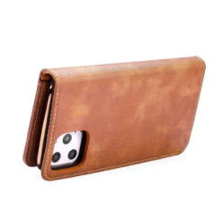 Brown IPhone 11 Pro Max DG.Ming 2 In 1 Leather Wallet Removable Magnetic Case -Cheap NewCase Store iphone 11 pro max dg ming wallet magnetic case brown 6 23789.1700735154